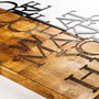 Wallity Escultura de pared Do More Of What Makes You Happy Nogal y Negro